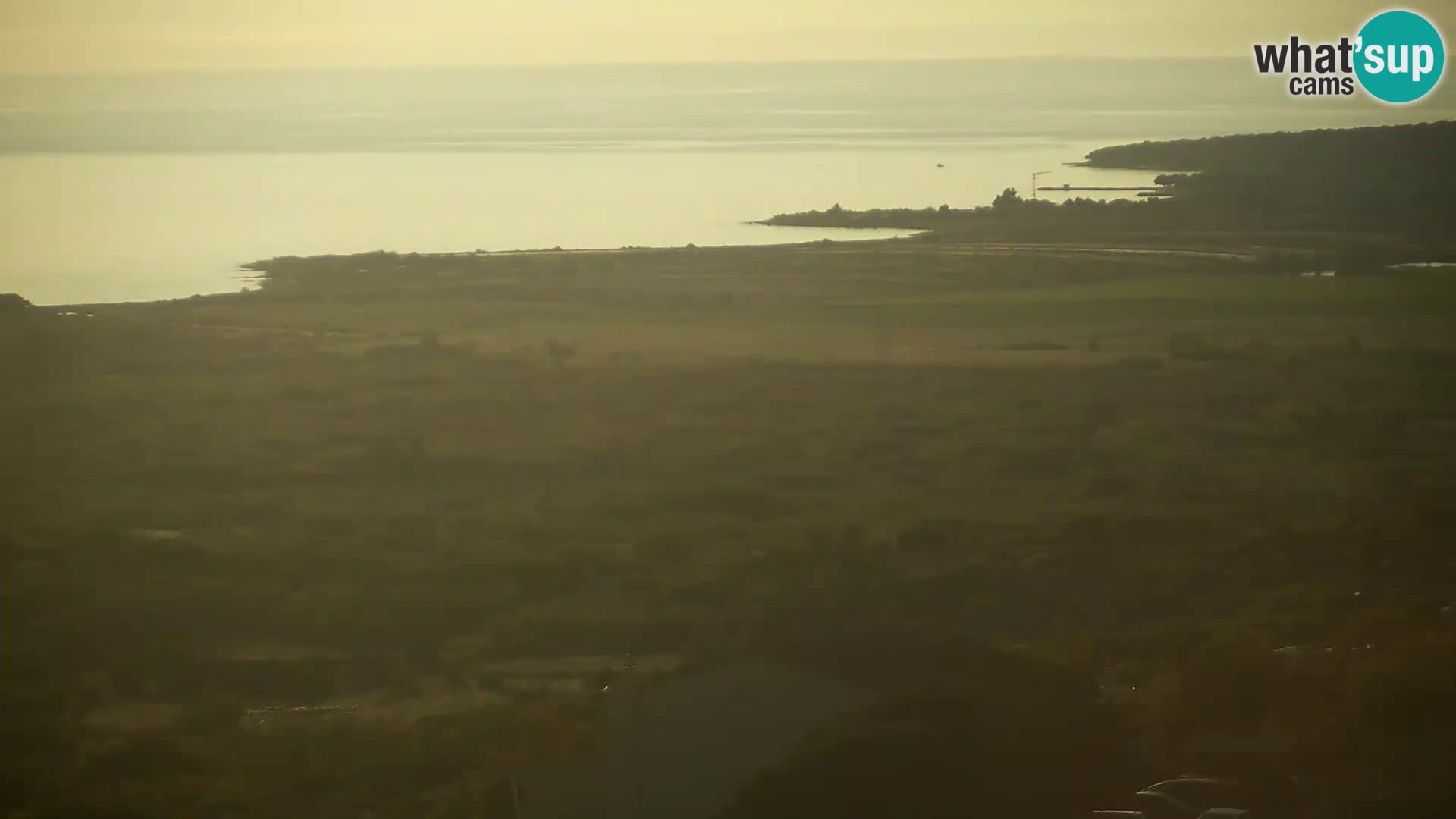 Vista dalla fabbrica di formaggio Gligora Kolan – isola di Pag