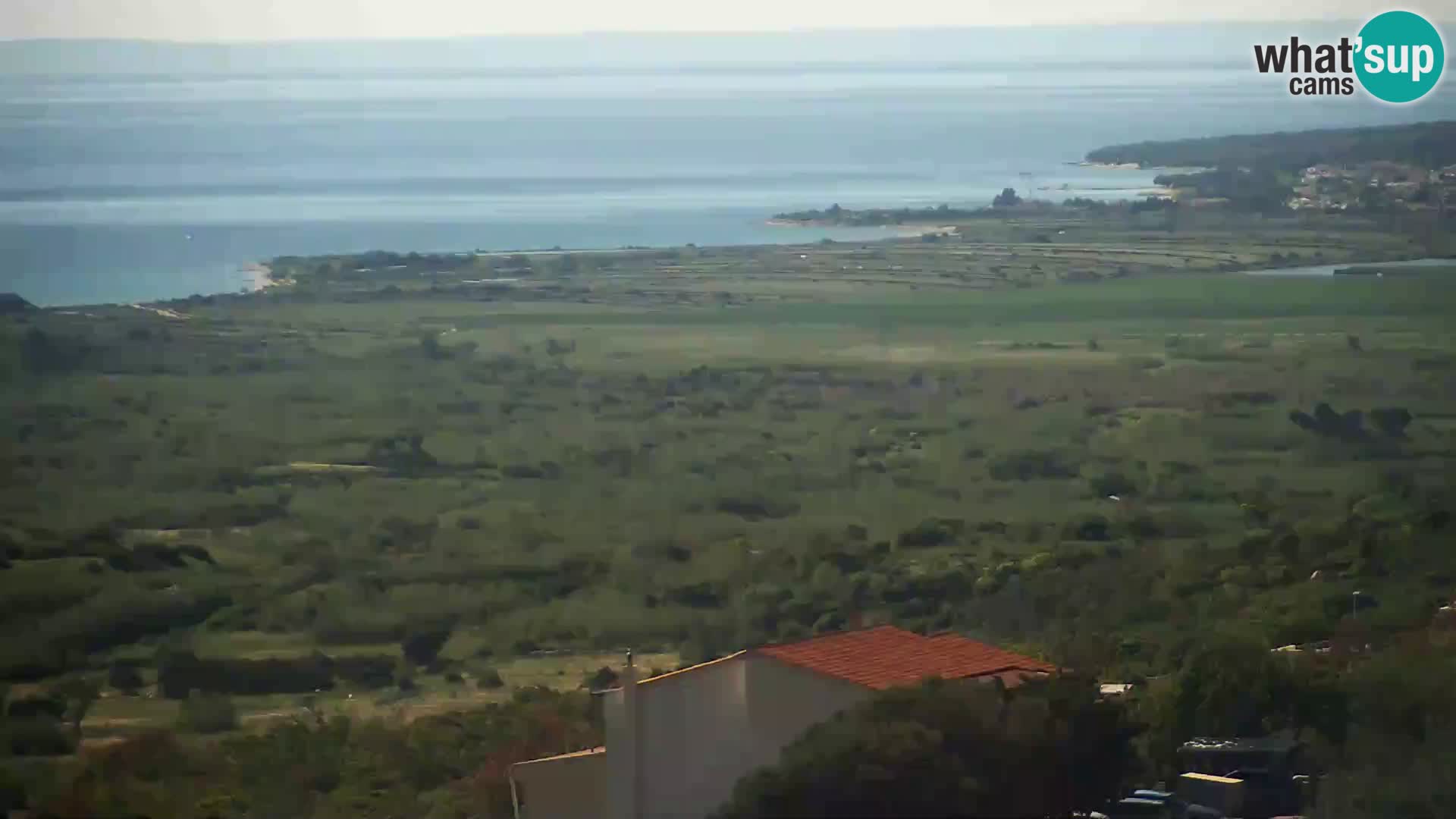 Pogled sa Sirane Gligora na Kolansko polje, blato  i ornitološki rezervat