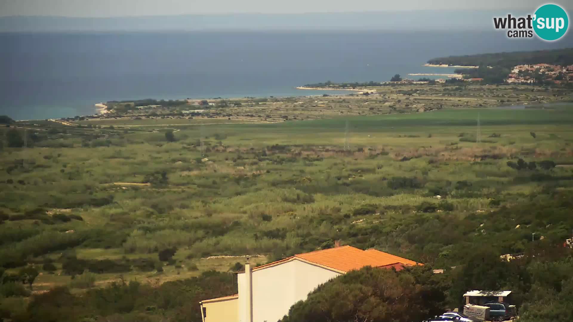 Vista dalla fabbrica di formaggio Gligora Kolan – isola di Pag