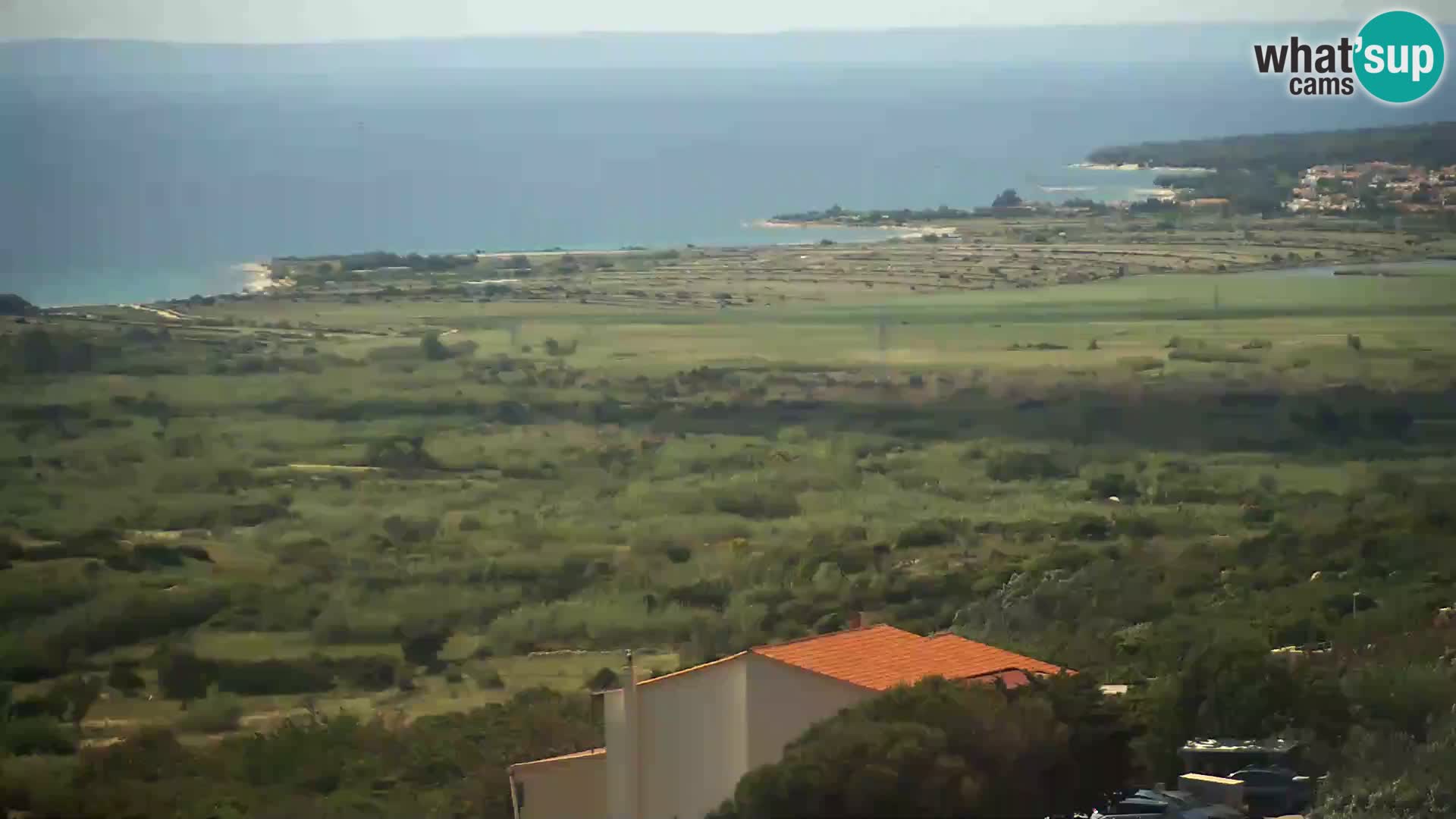 Vista dalla fabbrica di formaggio Gligora Kolan – isola di Pag