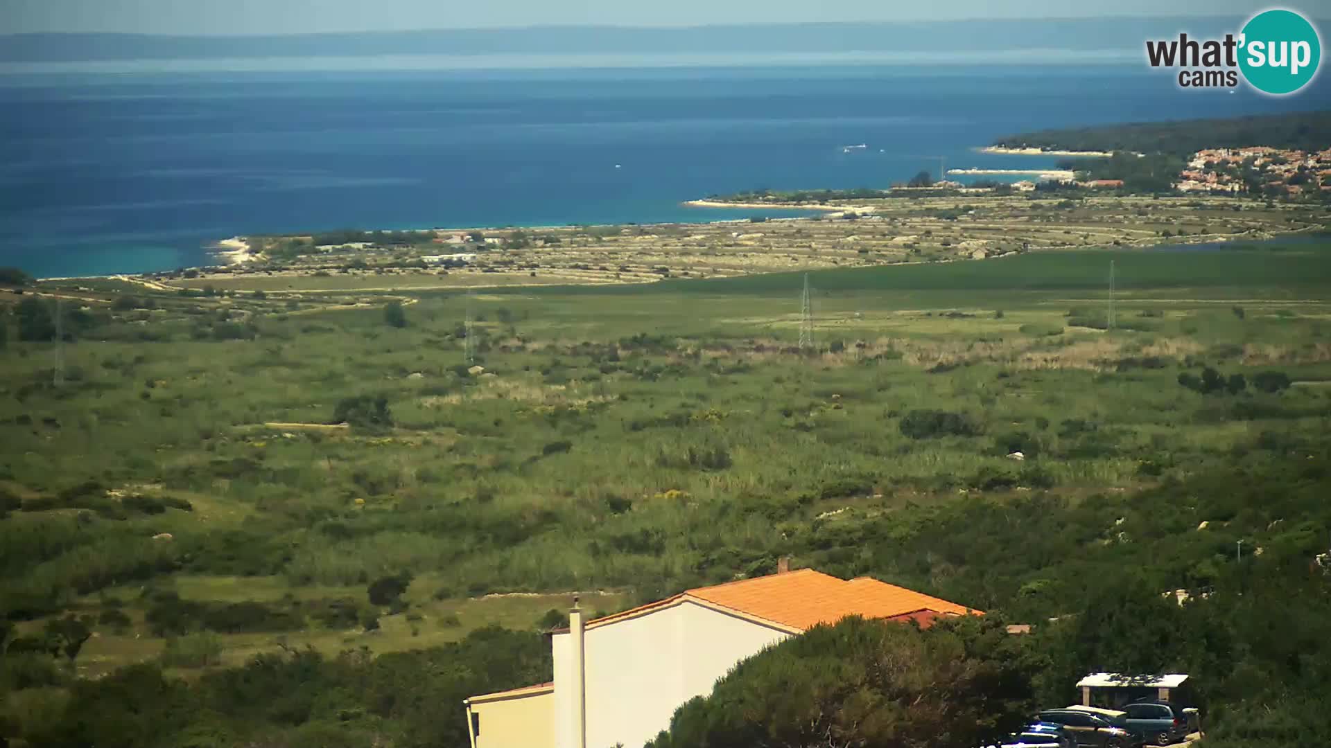 Vista dalla fabbrica di formaggio Gligora Kolan – isola di Pag