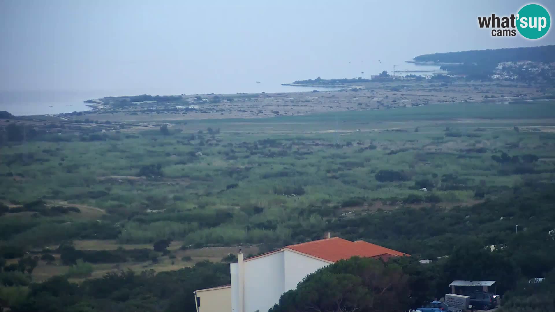 Vista dalla fabbrica di formaggio Gligora Kolan – isola di Pag