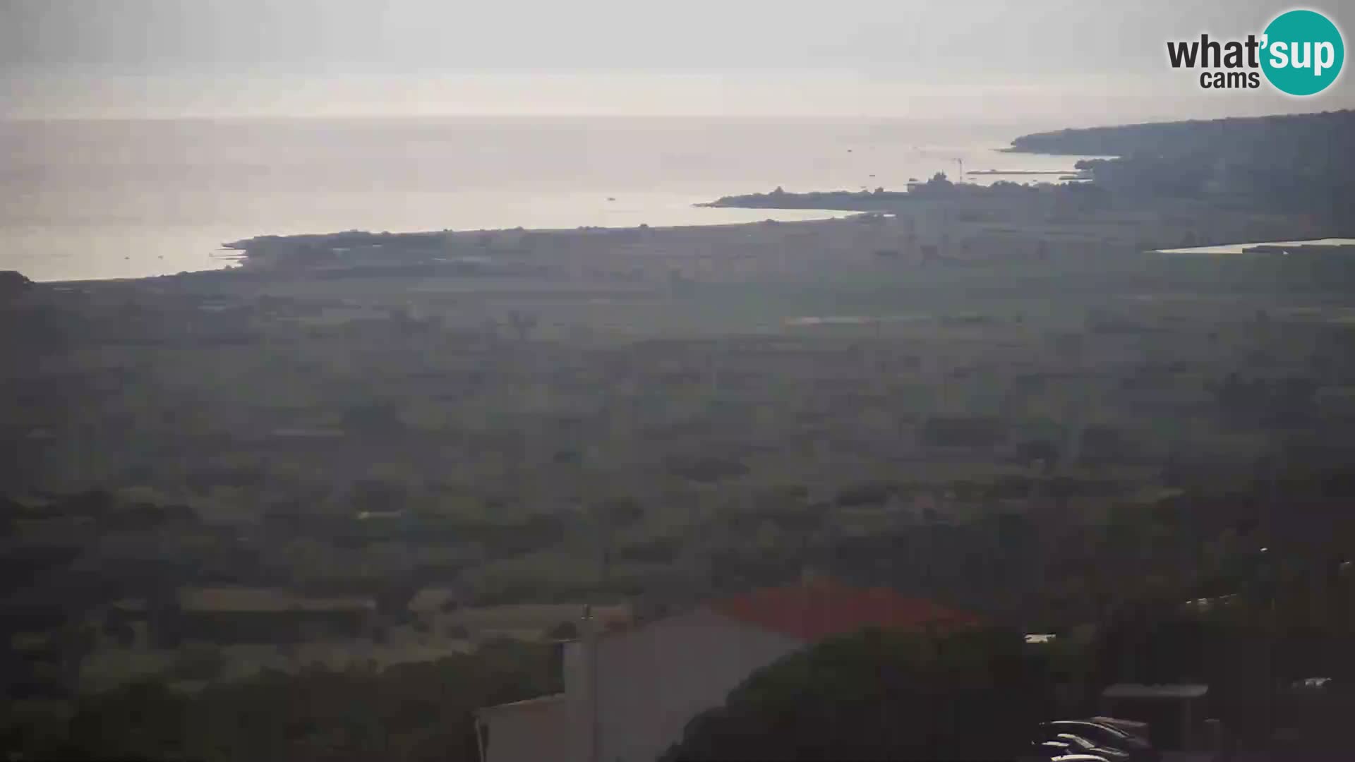 Vista dalla fabbrica di formaggio Gligora Kolan – isola di Pag
