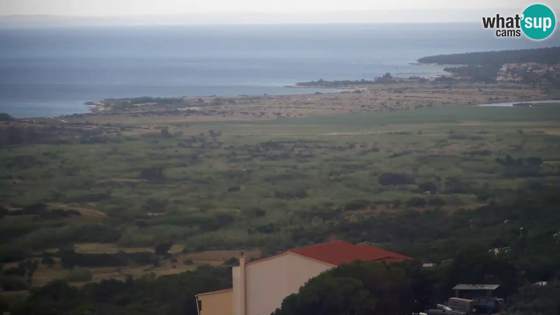 Vista dalla fabbrica di formaggio Gligora Kolan – isola di Pag