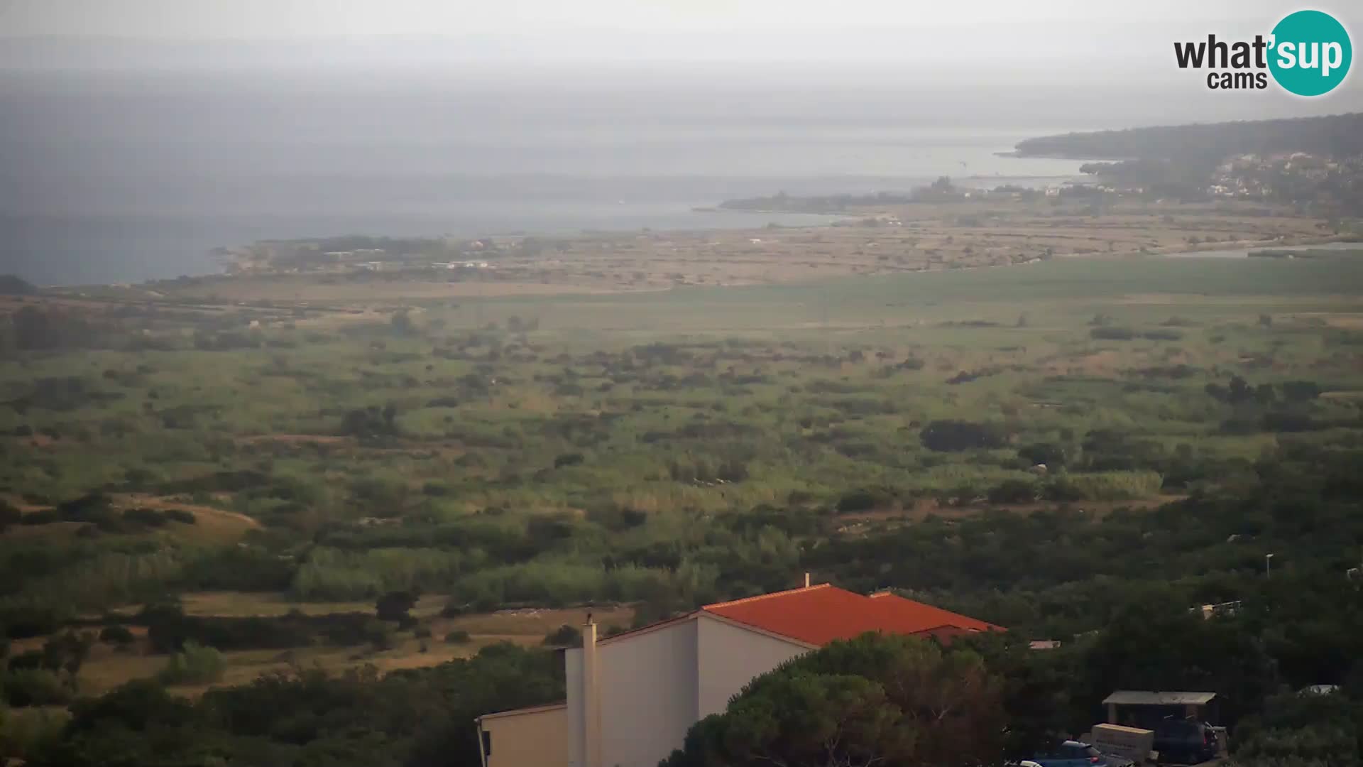 Vista dalla fabbrica di formaggio Gligora Kolan – isola di Pag