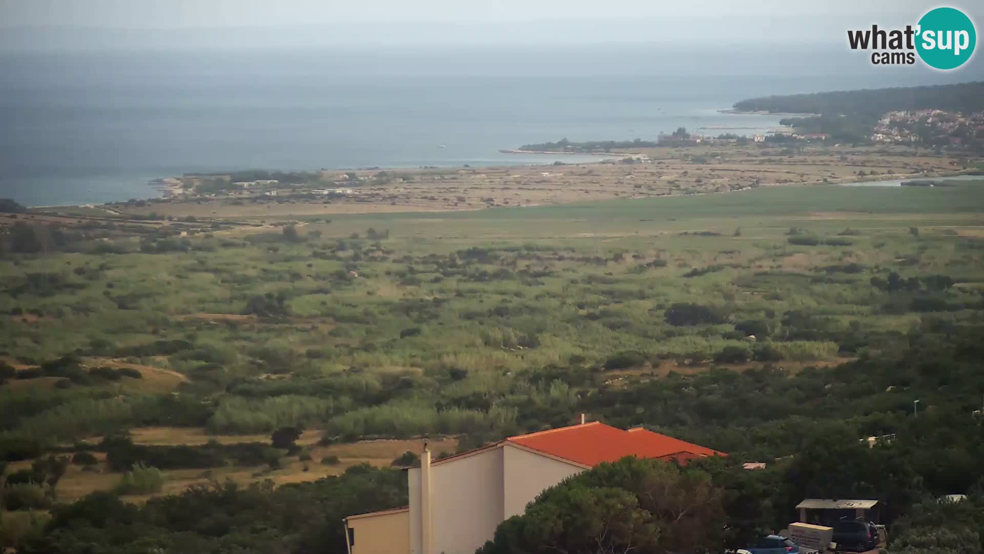 Pogled sa Sirane Gligora na Kolansko polje, blato  i ornitološki rezervat