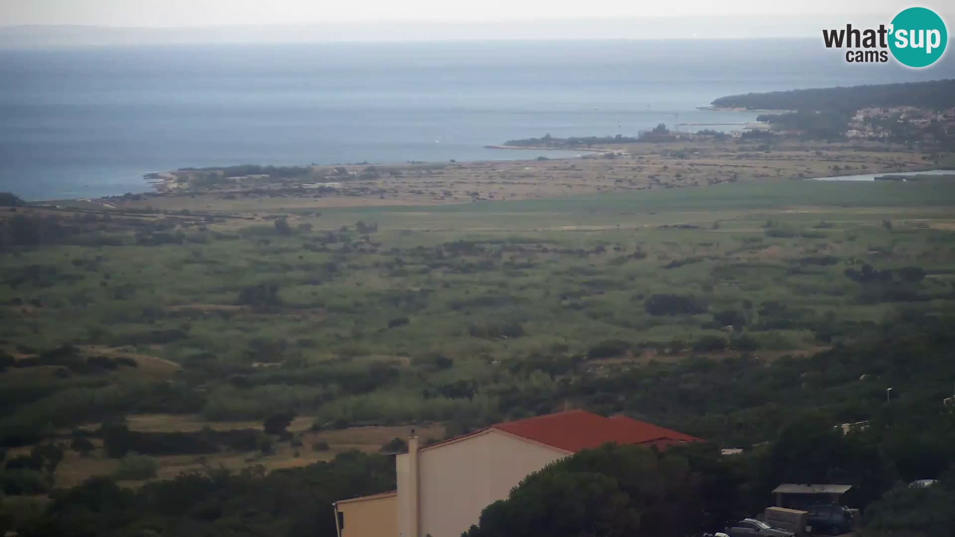 Vista dalla fabbrica di formaggio Gligora Kolan – isola di Pag