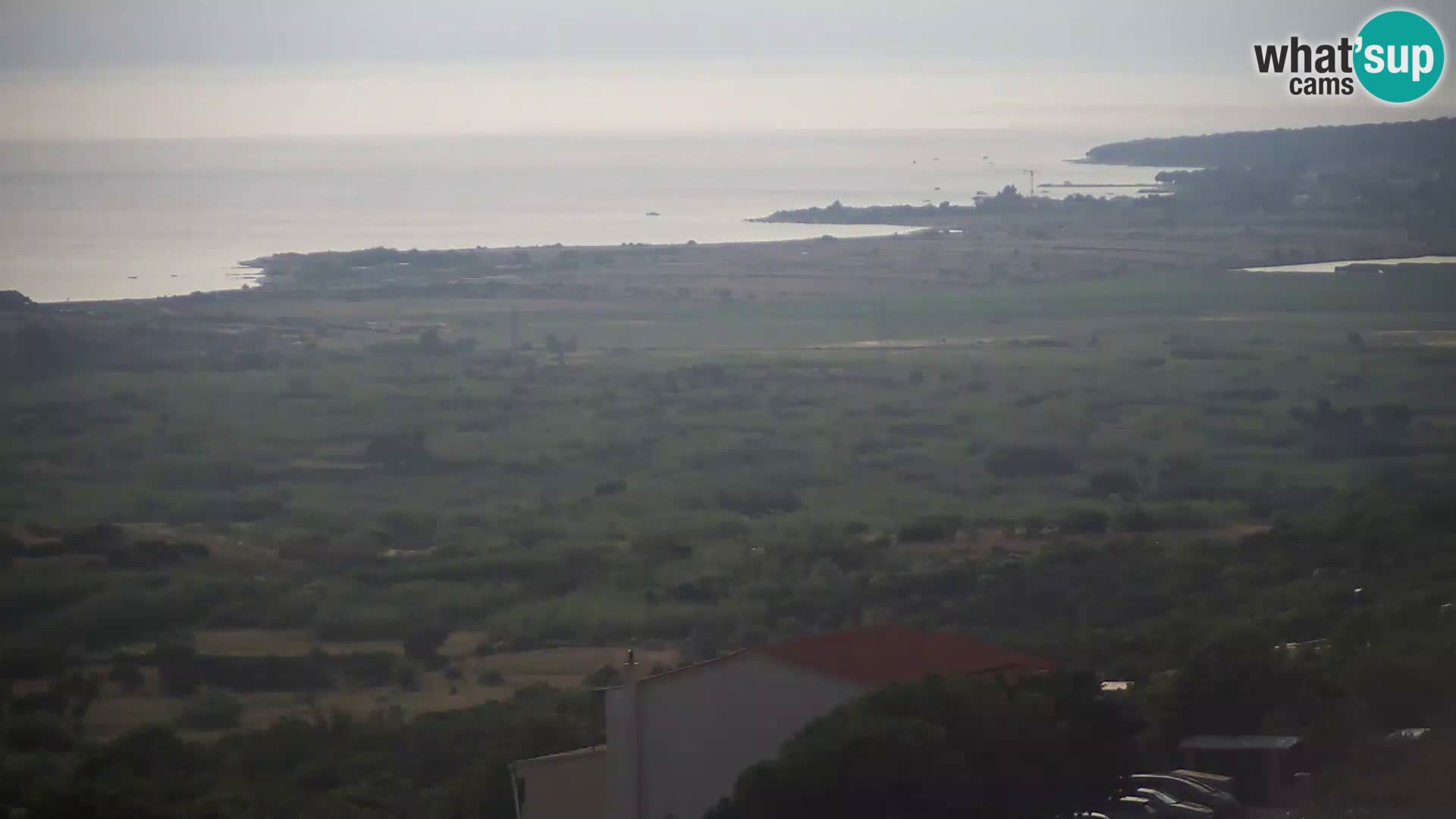 Pogled s Sirarne Gligora na Kolansko polje, blato in ornitološki rezervat