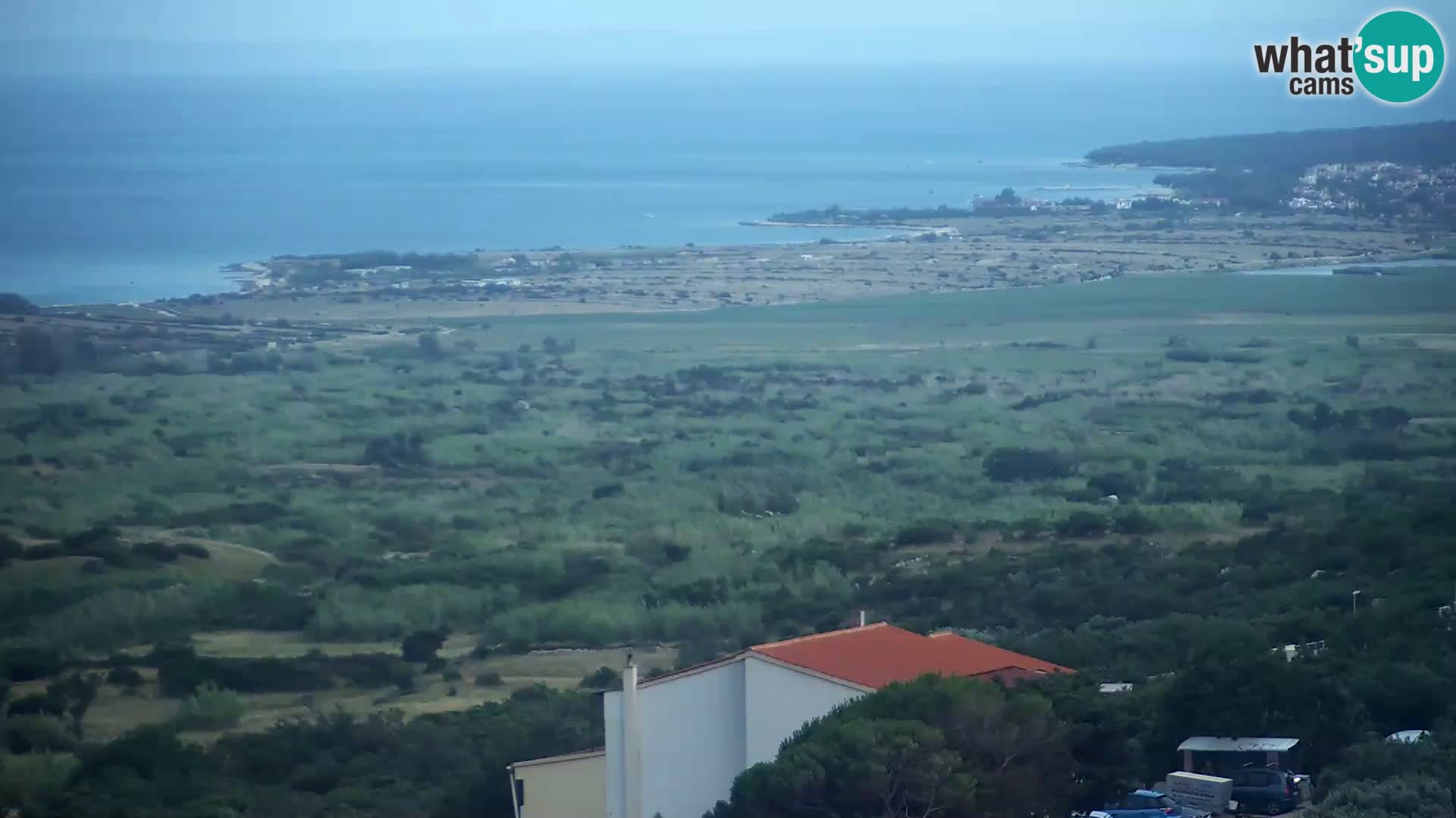 Vista dalla fabbrica di formaggio Gligora Kolan – isola di Pag