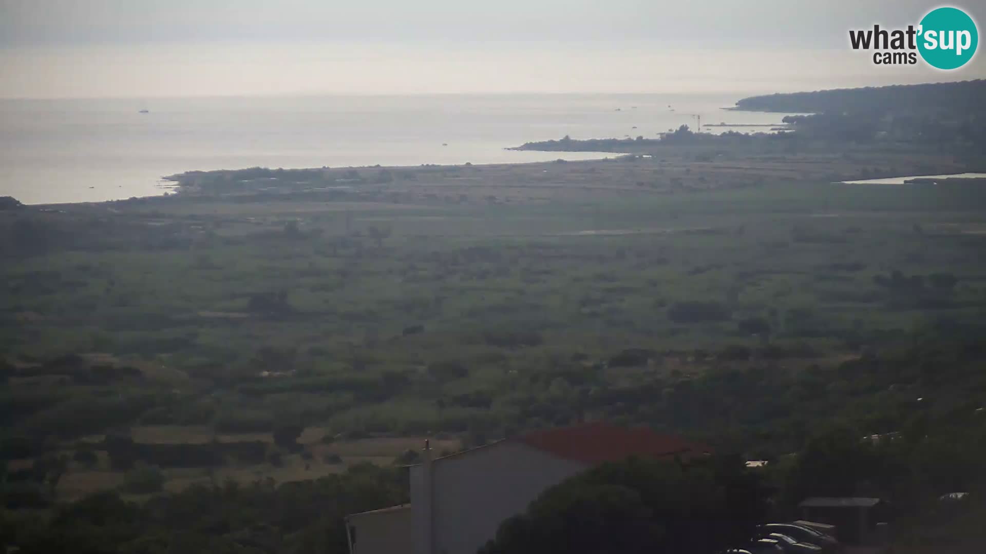 Vista dalla fabbrica di formaggio Gligora Kolan – isola di Pag