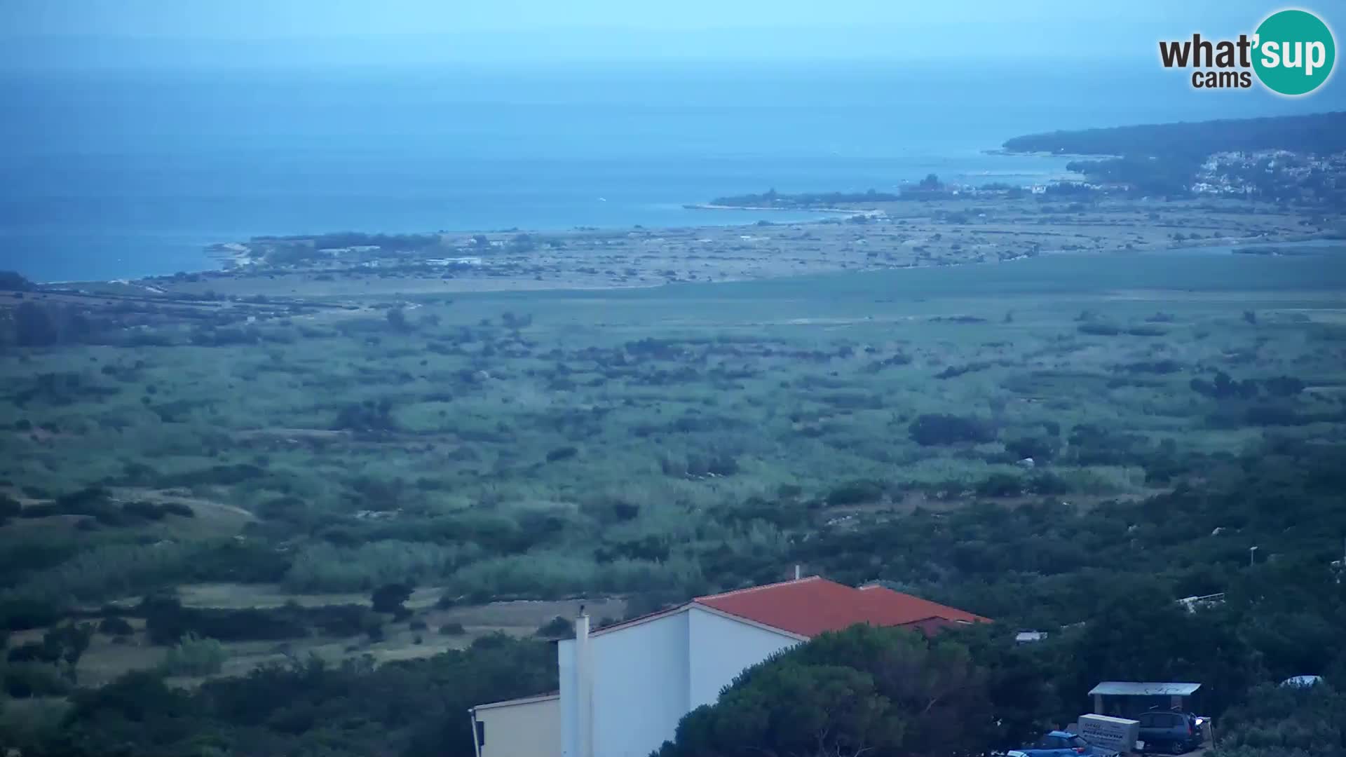 Vista dalla fabbrica di formaggio Gligora Kolan – isola di Pag
