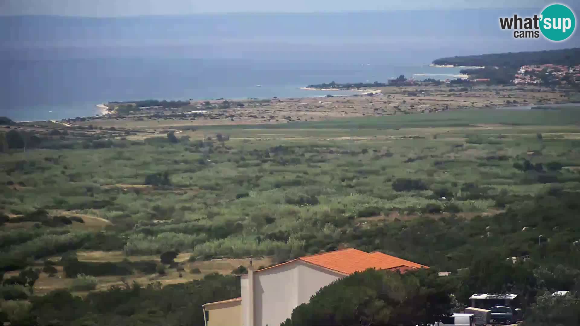 Vista dalla fabbrica di formaggio Gligora Kolan – isola di Pag