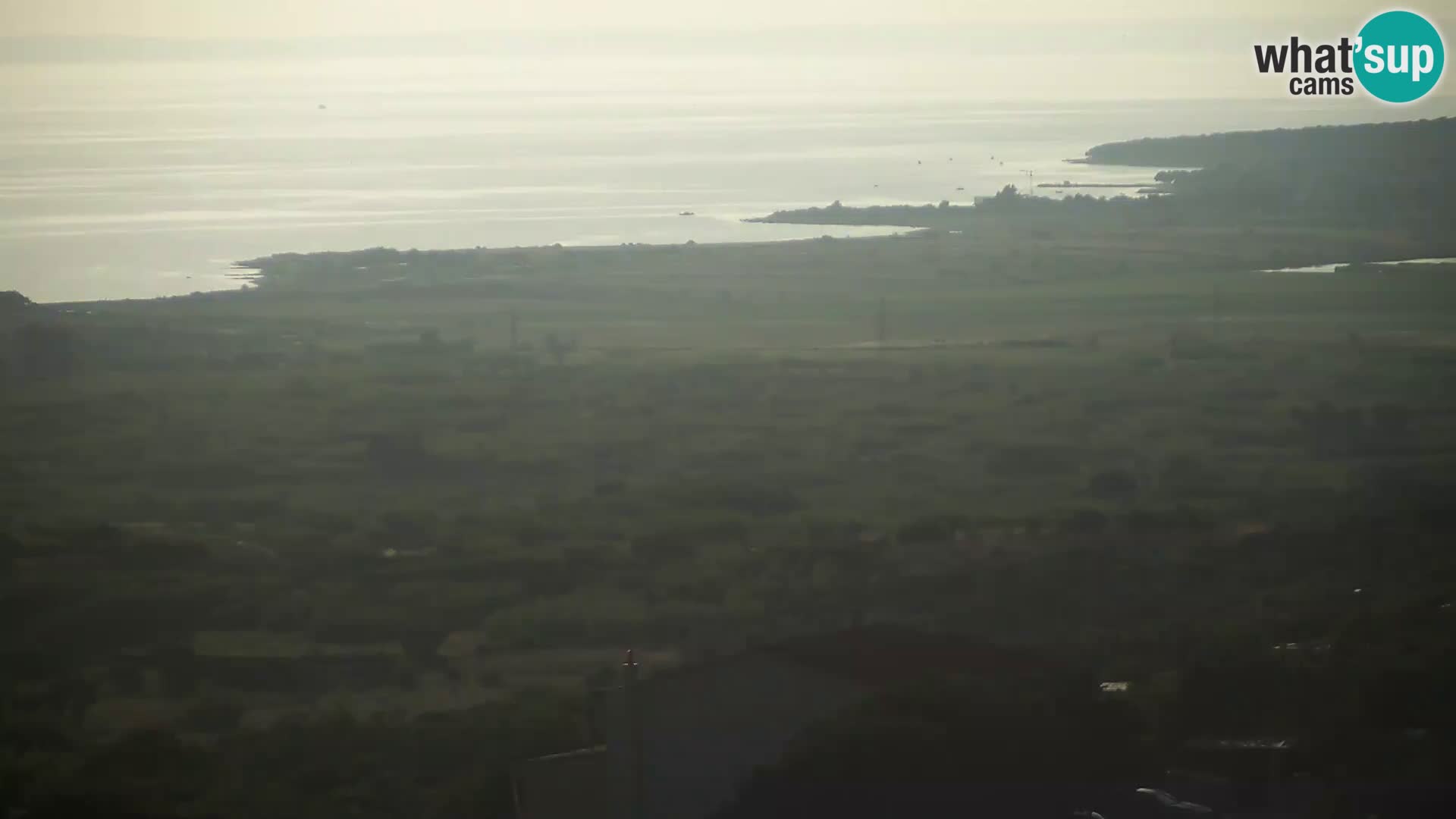 Vista dalla fabbrica di formaggio Gligora Kolan – isola di Pag