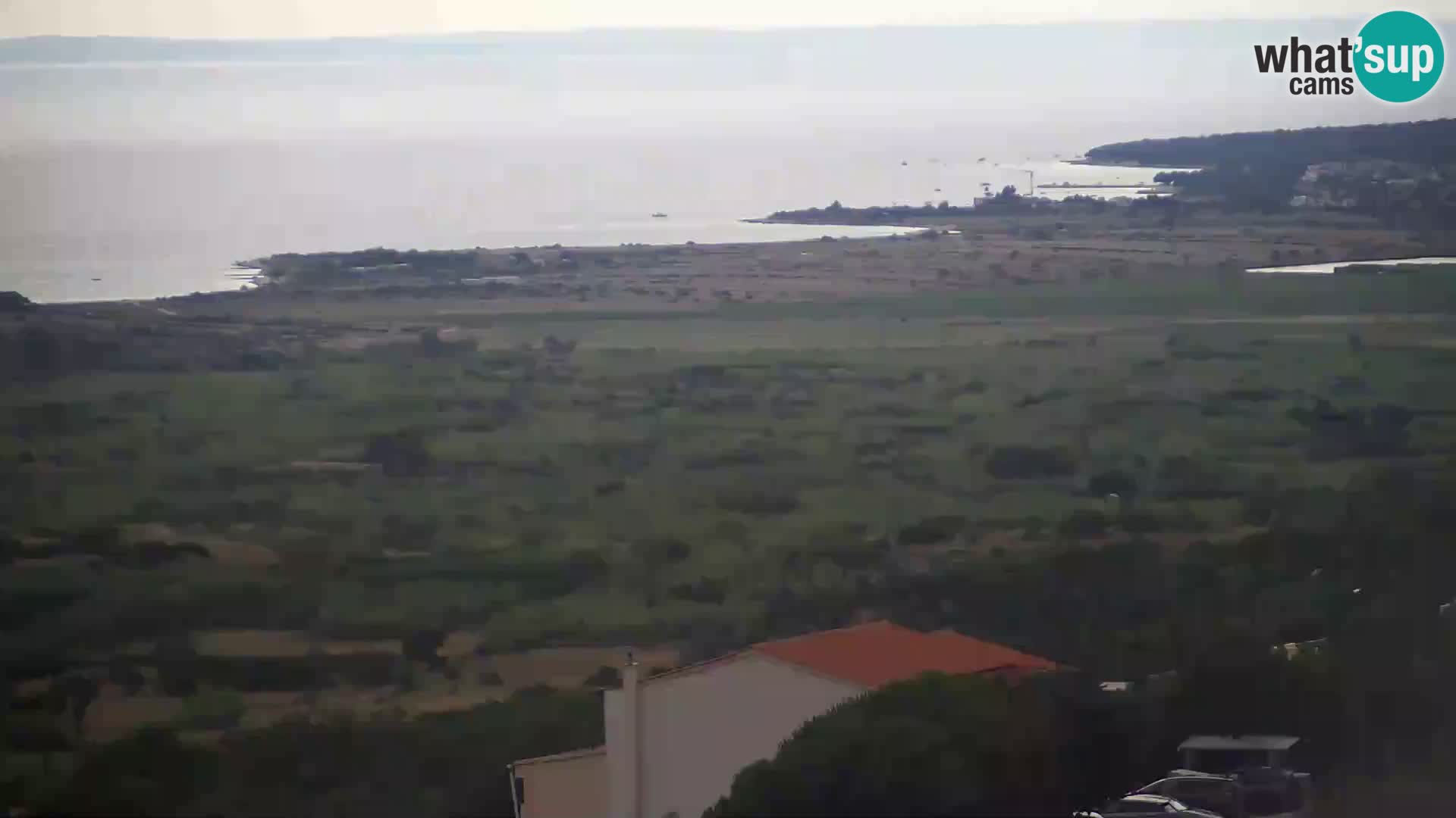 Pogled s Sirarne Gligora na Kolansko polje, blato in ornitološki rezervat