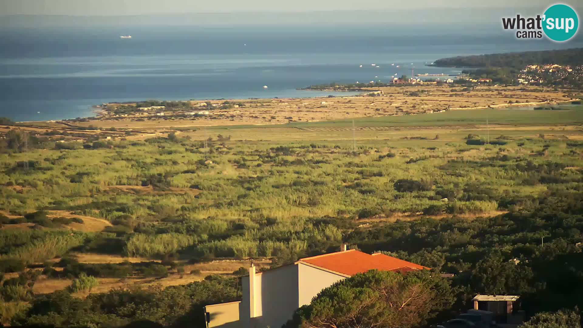 Vista dalla fabbrica di formaggio Gligora Kolan – isola di Pag
