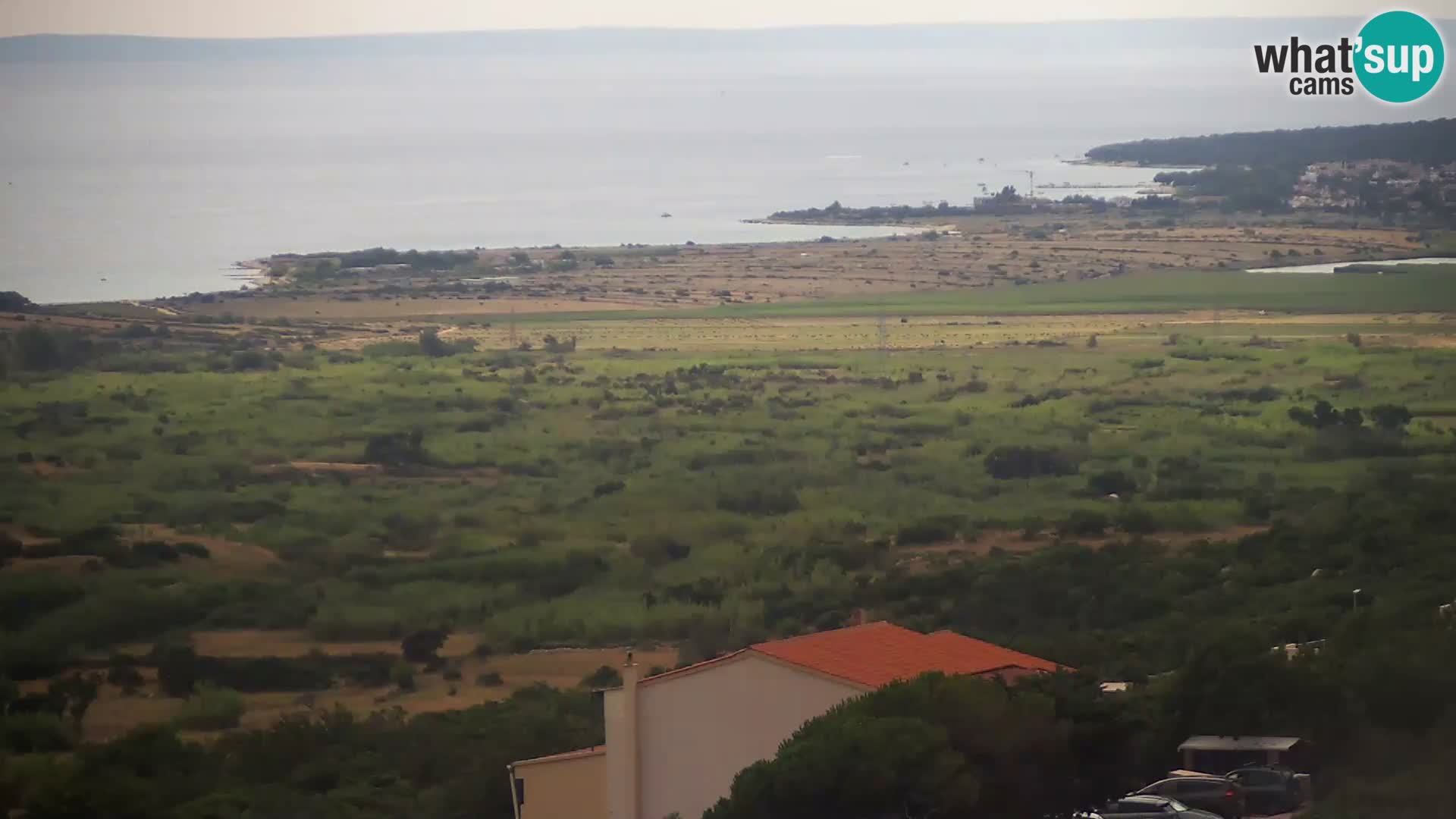 Vista dalla fabbrica di formaggio Gligora Kolan – isola di Pag