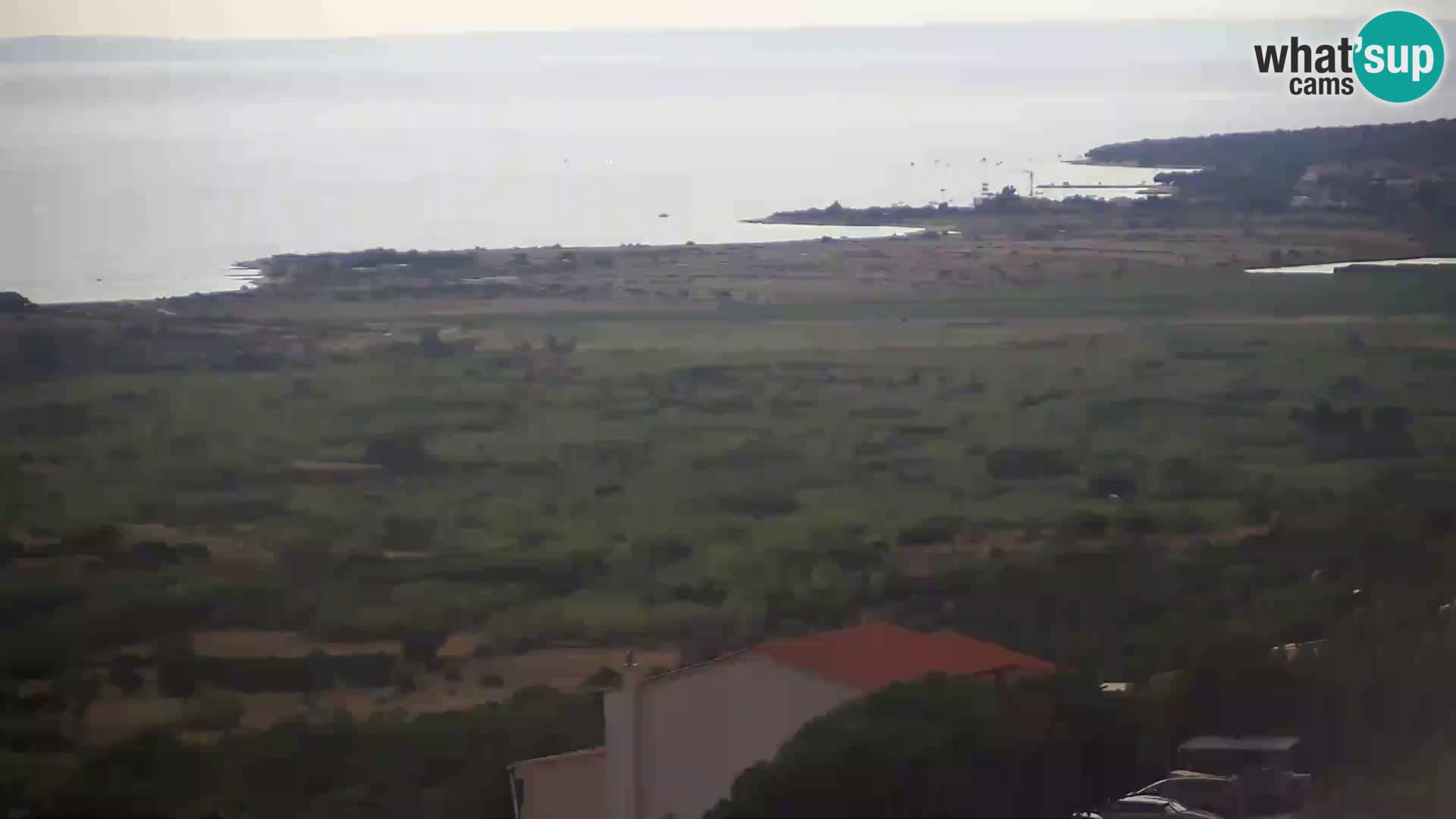 Vista dalla fabbrica di formaggio Gligora Kolan – isola di Pag