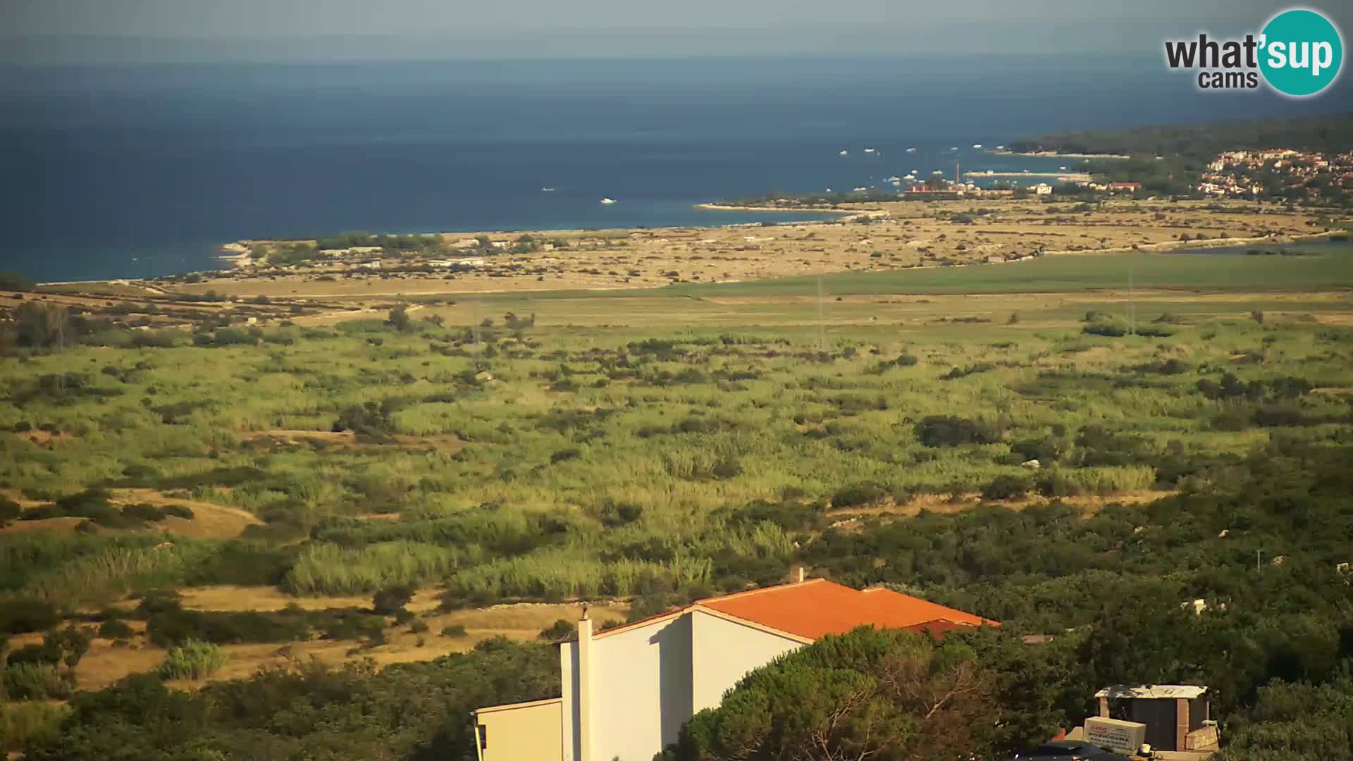 Vista dalla fabbrica di formaggio Gligora Kolan – isola di Pag