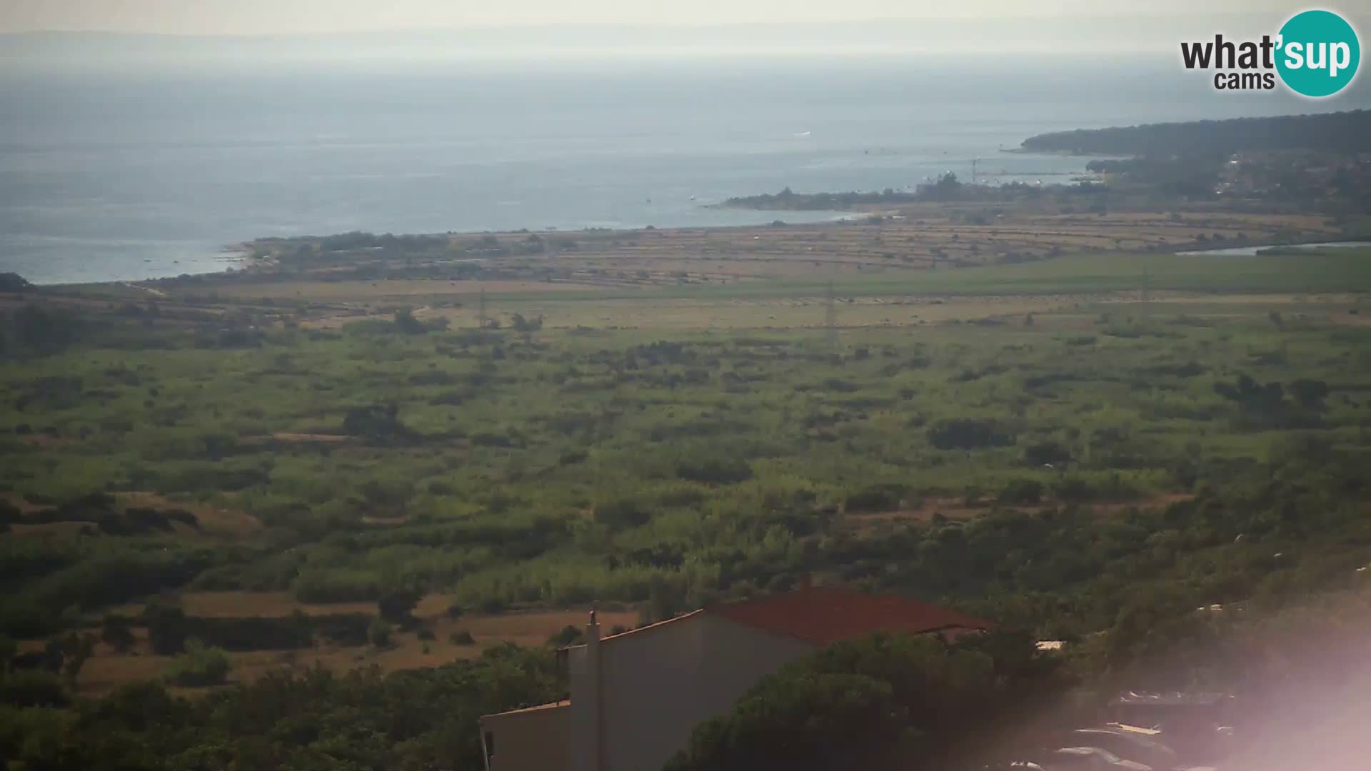 Vista dalla fabbrica di formaggio Gligora Kolan – isola di Pag