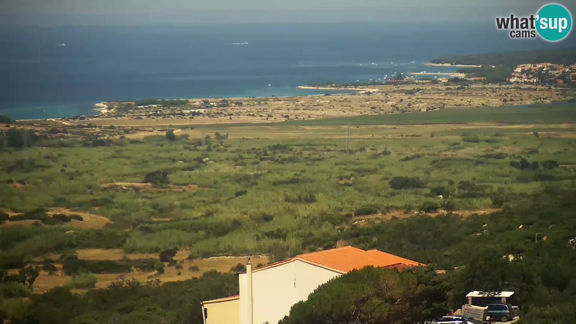 Vista dalla fabbrica di formaggio Gligora Kolan – isola di Pag