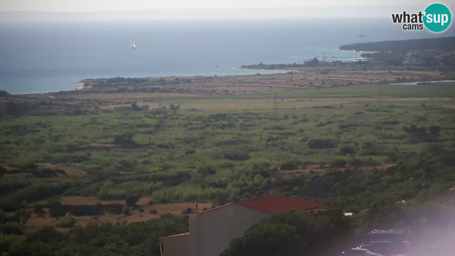 Vista dalla fabbrica di formaggio Gligora Kolan – isola di Pag