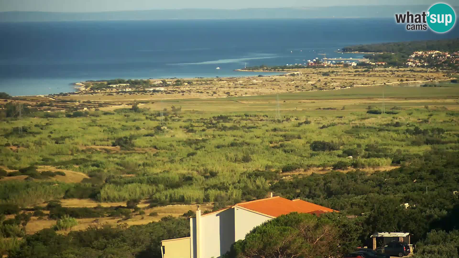 Vista dalla fabbrica di formaggio Gligora Kolan – isola di Pag