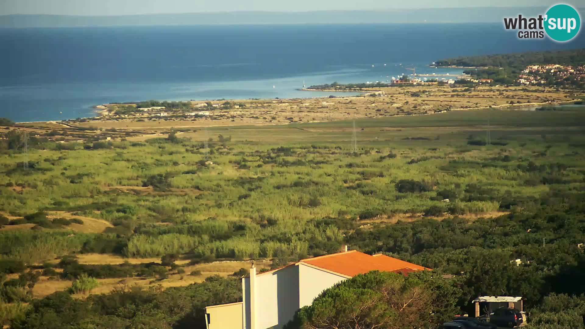 Vista dalla fabbrica di formaggio Gligora Kolan – isola di Pag
