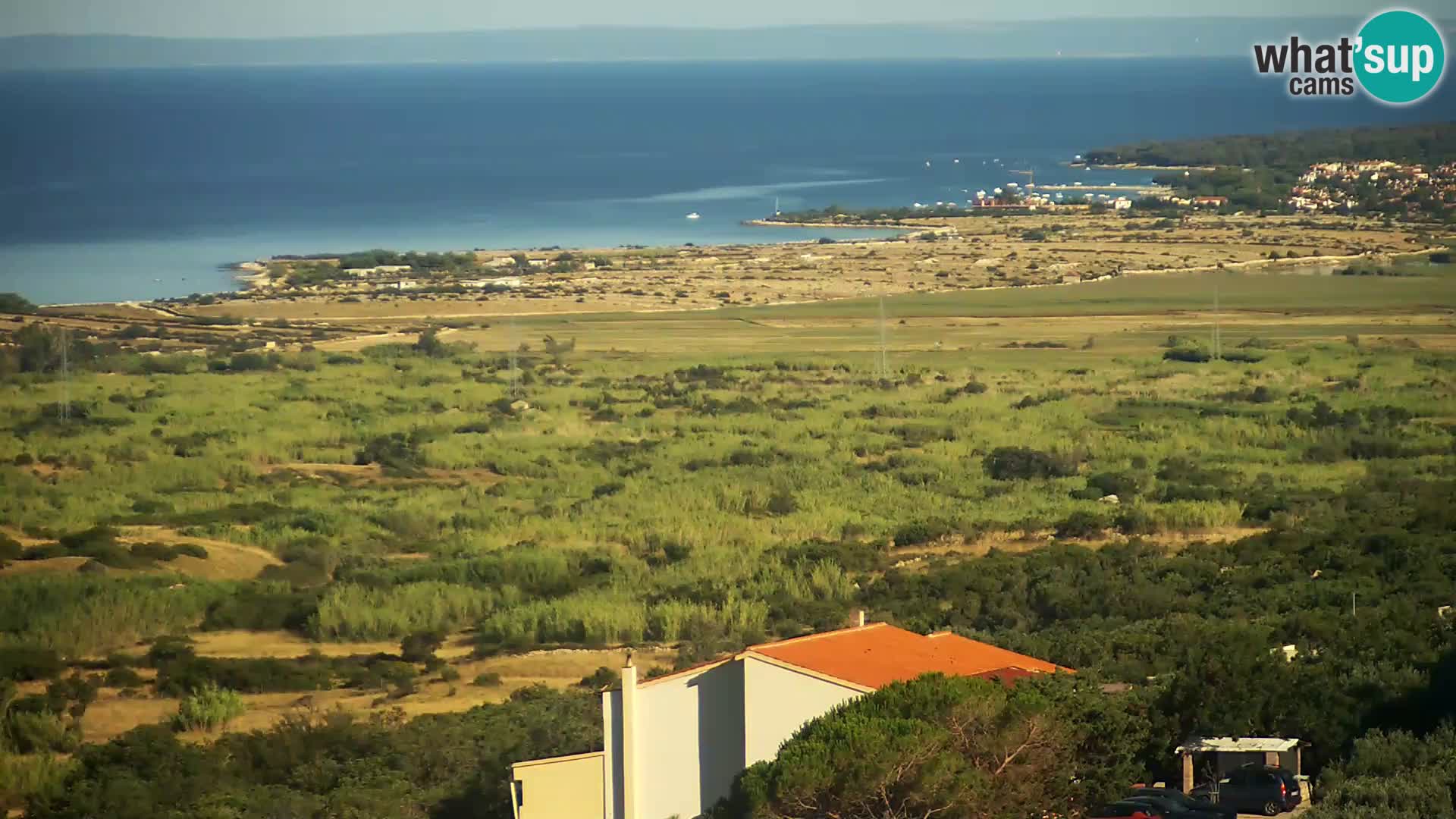 Vista dalla fabbrica di formaggio Gligora Kolan – isola di Pag