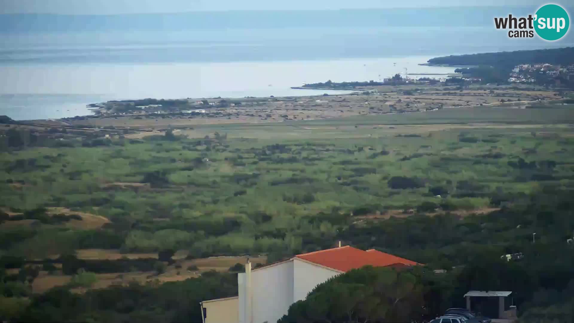 Vista dalla fabbrica di formaggio Gligora Kolan – isola di Pag