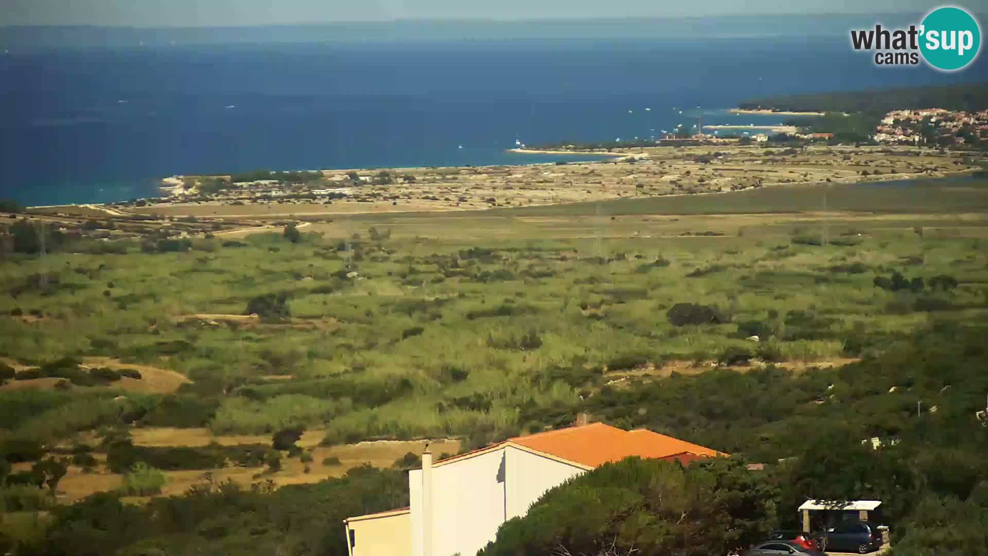 Vista dalla fabbrica di formaggio Gligora Kolan – isola di Pag