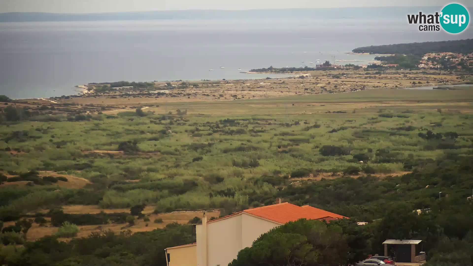 Vista dalla fabbrica di formaggio Gligora Kolan – isola di Pag