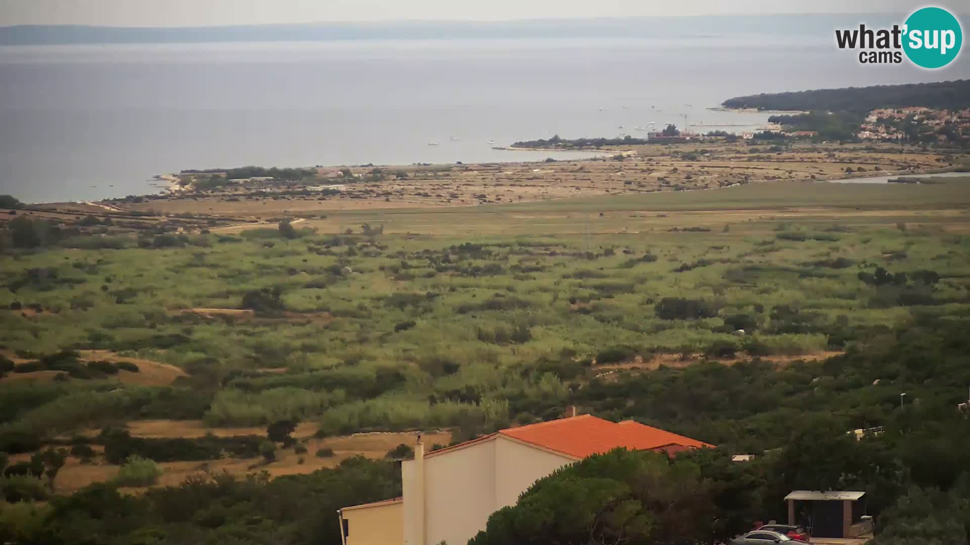 Vista dalla fabbrica di formaggio Gligora Kolan – isola di Pag