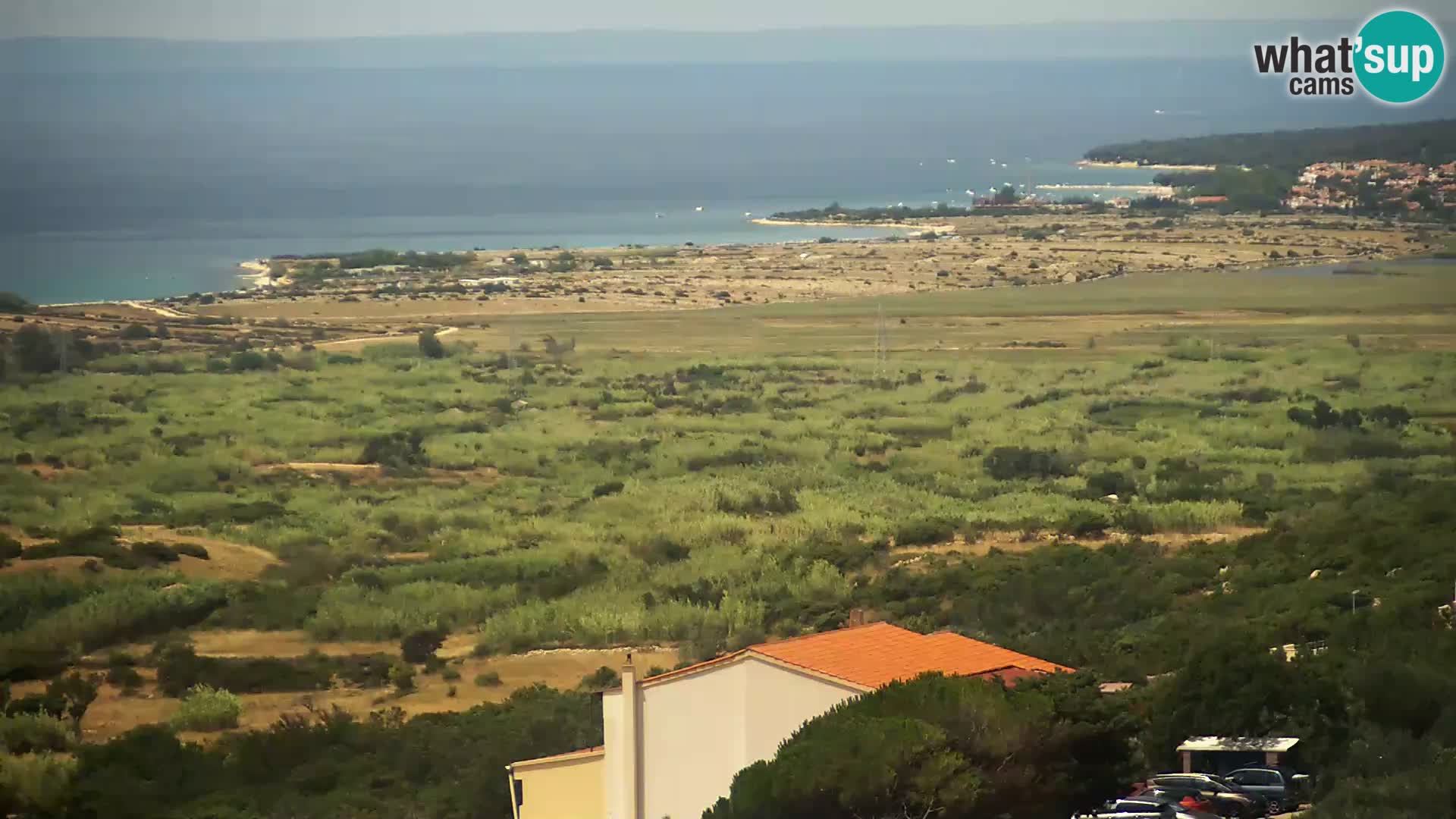 Vista dalla fabbrica di formaggio Gligora Kolan – isola di Pag