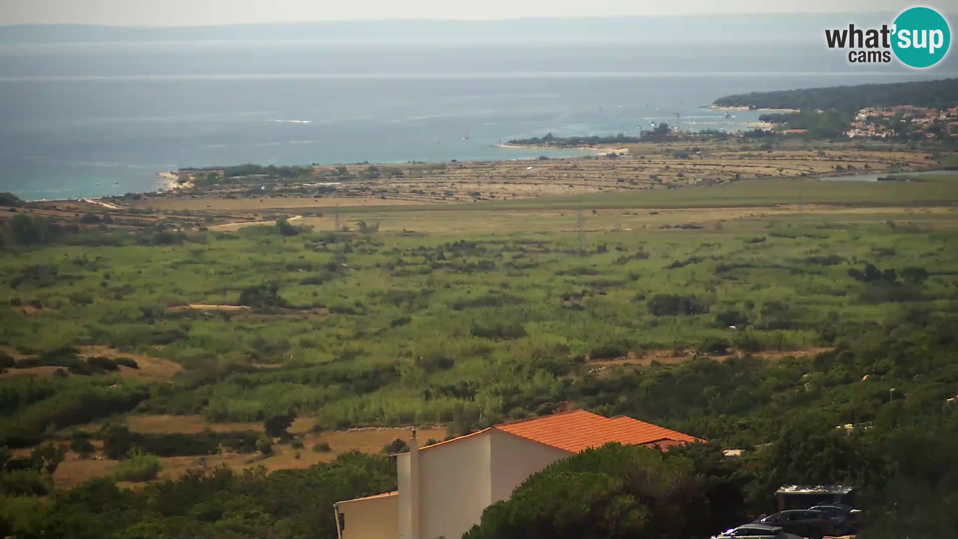 Vista dalla fabbrica di formaggio Gligora Kolan – isola di Pag