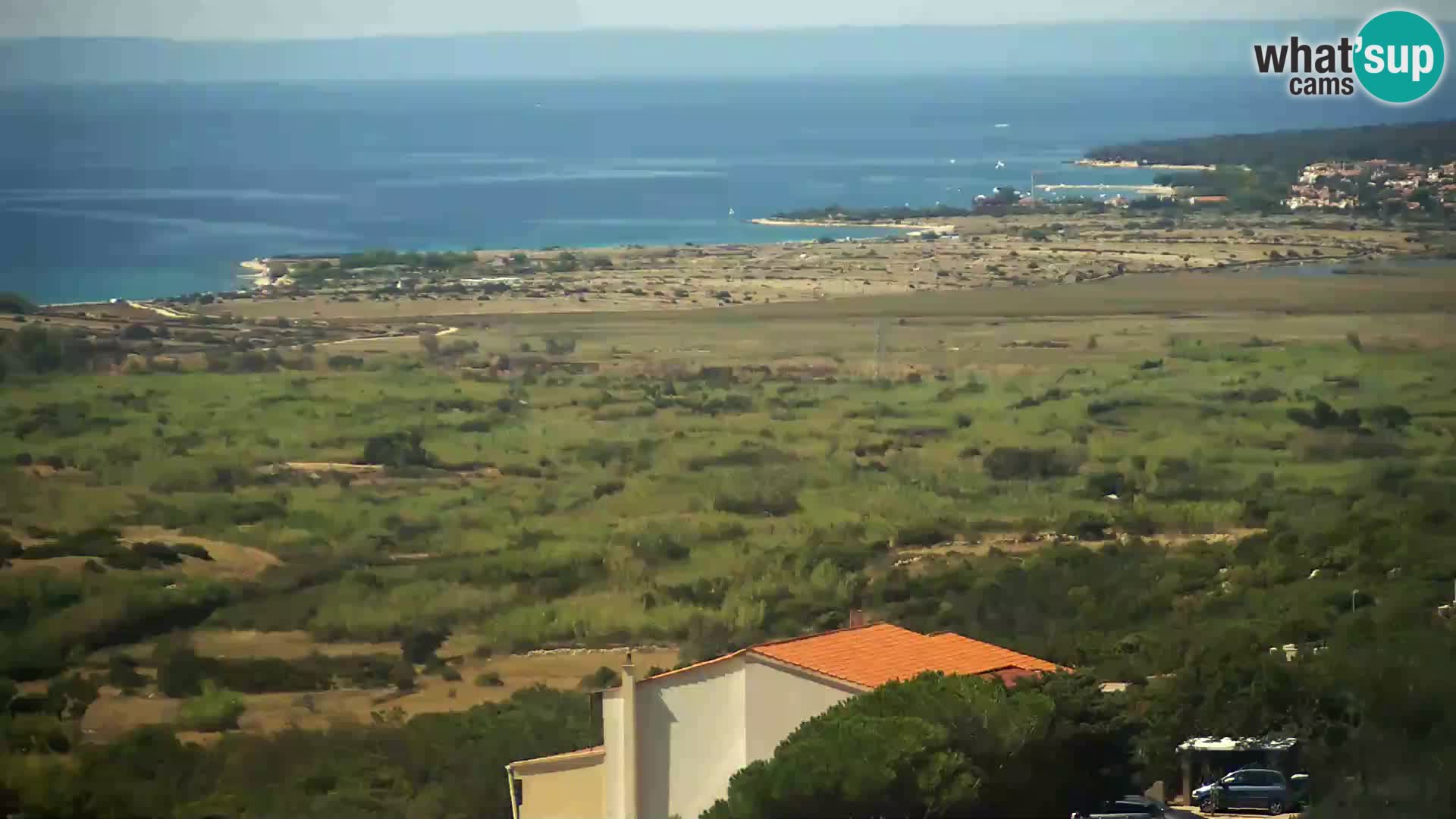 Vista dalla fabbrica di formaggio Gligora Kolan – isola di Pag