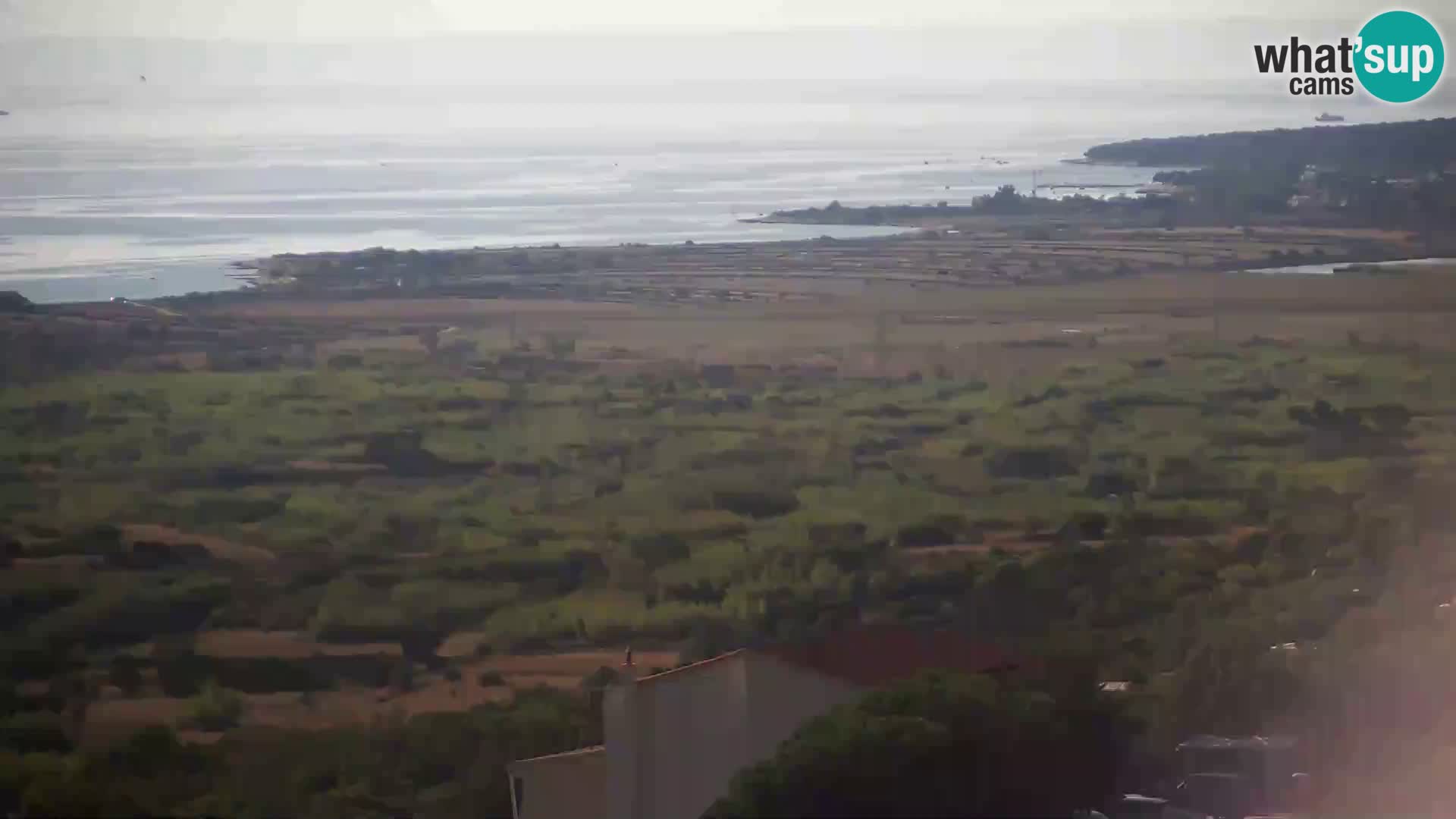 Vista dalla fabbrica di formaggio Gligora Kolan – isola di Pag