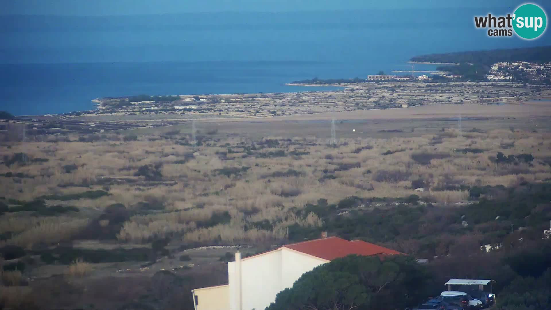 Vista dalla fabbrica di formaggio Gligora Kolan – isola di Pag