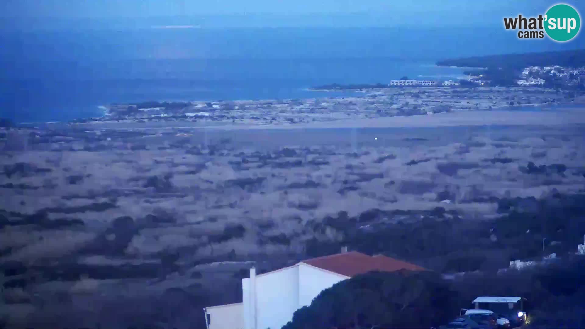 Blick von Gligora Käse Fabrik Kolan – Pag Insel