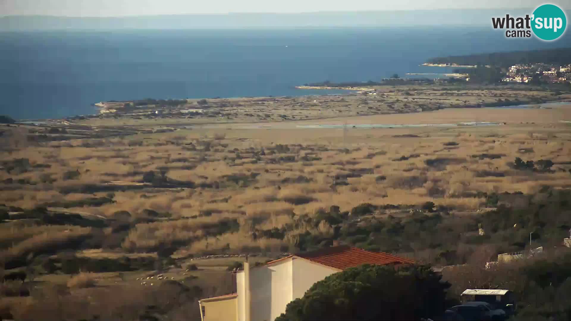 Pogled s Sirarne Gligora na Kolansko polje, blato in ornitološki rezervat