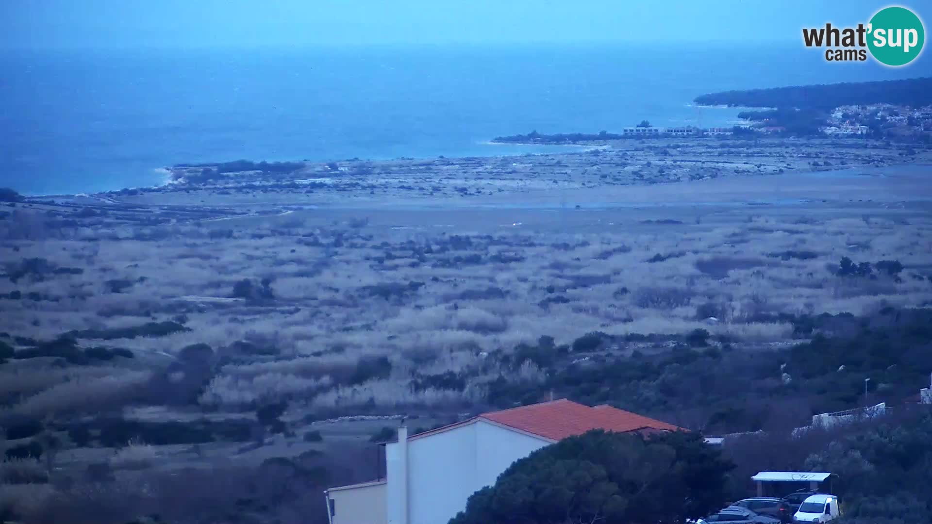 Pogled sa Sirane Gligora na Kolansko polje, blato  i ornitološki rezervat