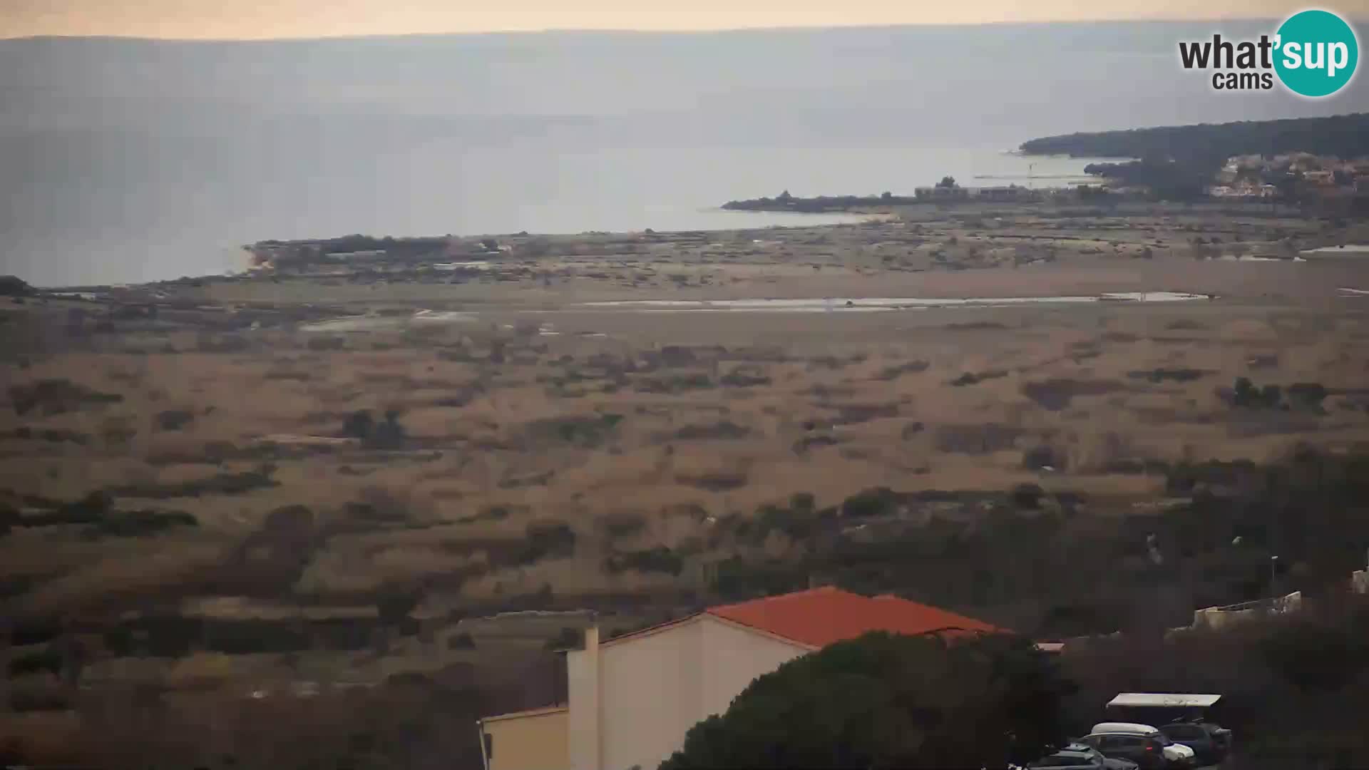 Vista dalla fabbrica di formaggio Gligora Kolan – isola di Pag