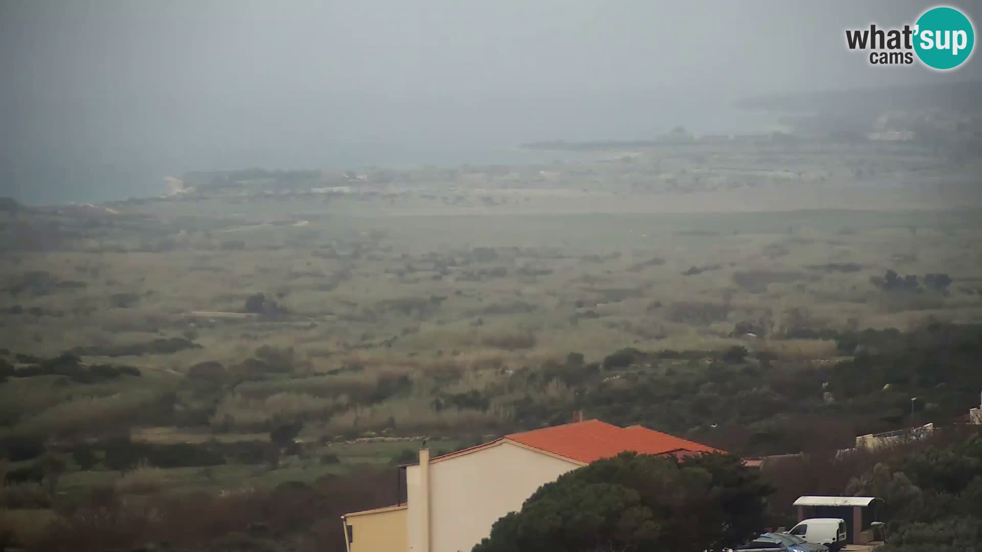 Vista dalla fabbrica di formaggio Gligora Kolan – isola di Pag