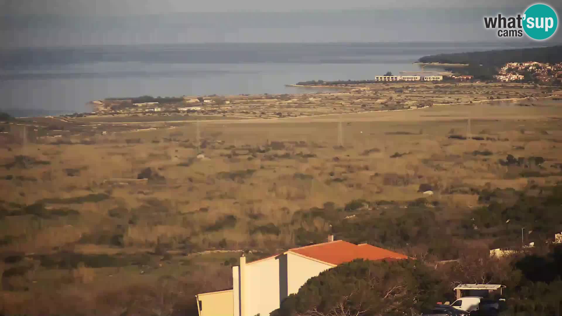 Vista dalla fabbrica di formaggio Gligora Kolan – isola di Pag