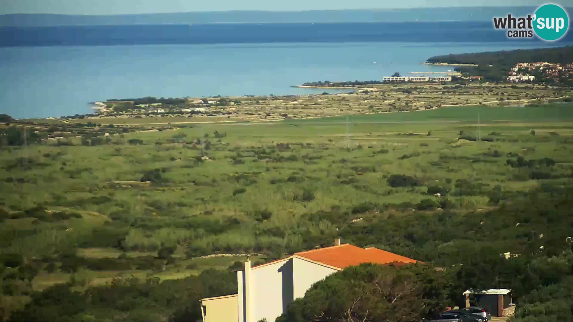 Vista dalla fabbrica di formaggio Gligora Kolan – isola di Pag