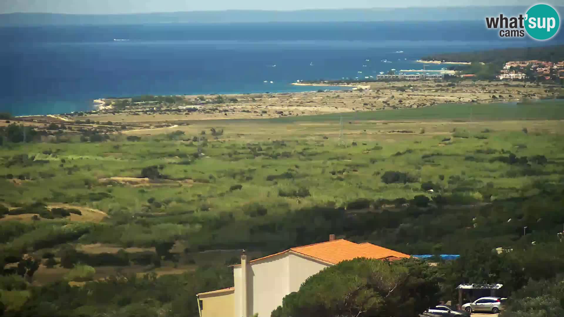 Vista dalla fabbrica di formaggio Gligora Kolan – isola di Pag