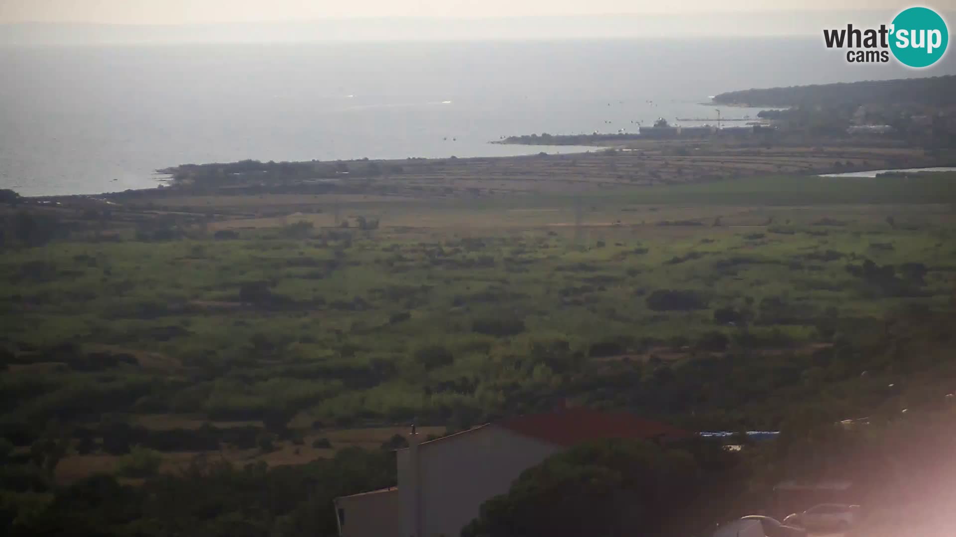 Vista dalla fabbrica di formaggio Gligora Kolan – isola di Pag