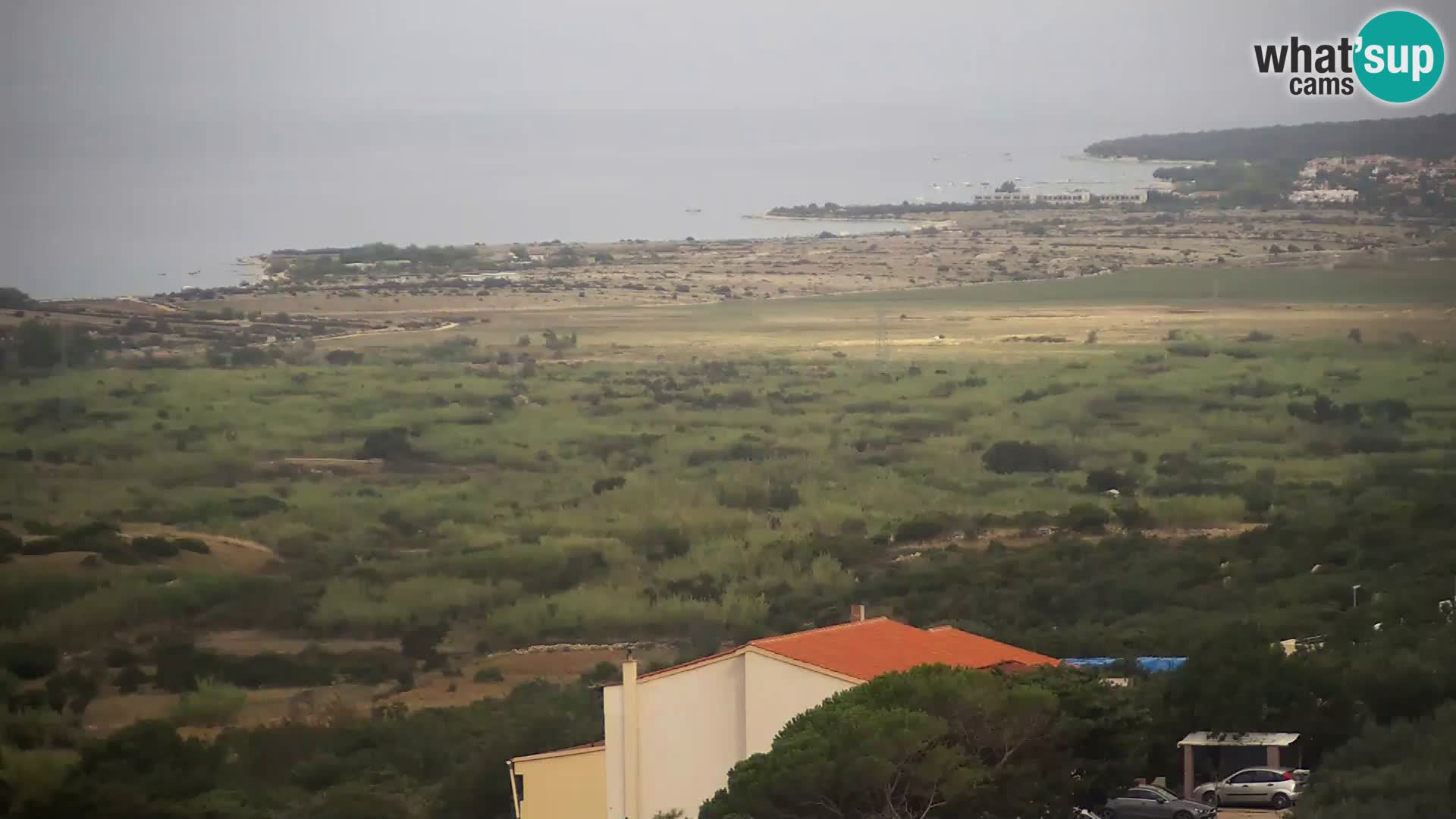 Vista dalla fabbrica di formaggio Gligora Kolan – isola di Pag