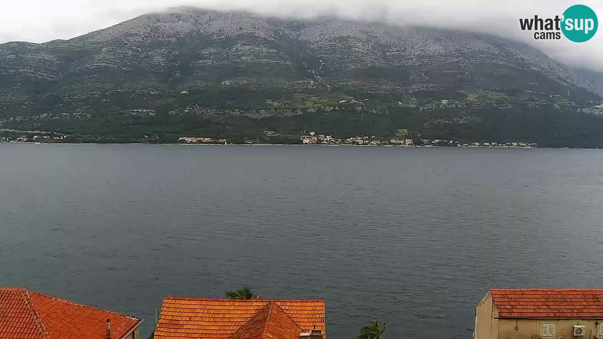 Panorama city Korčula webcam live