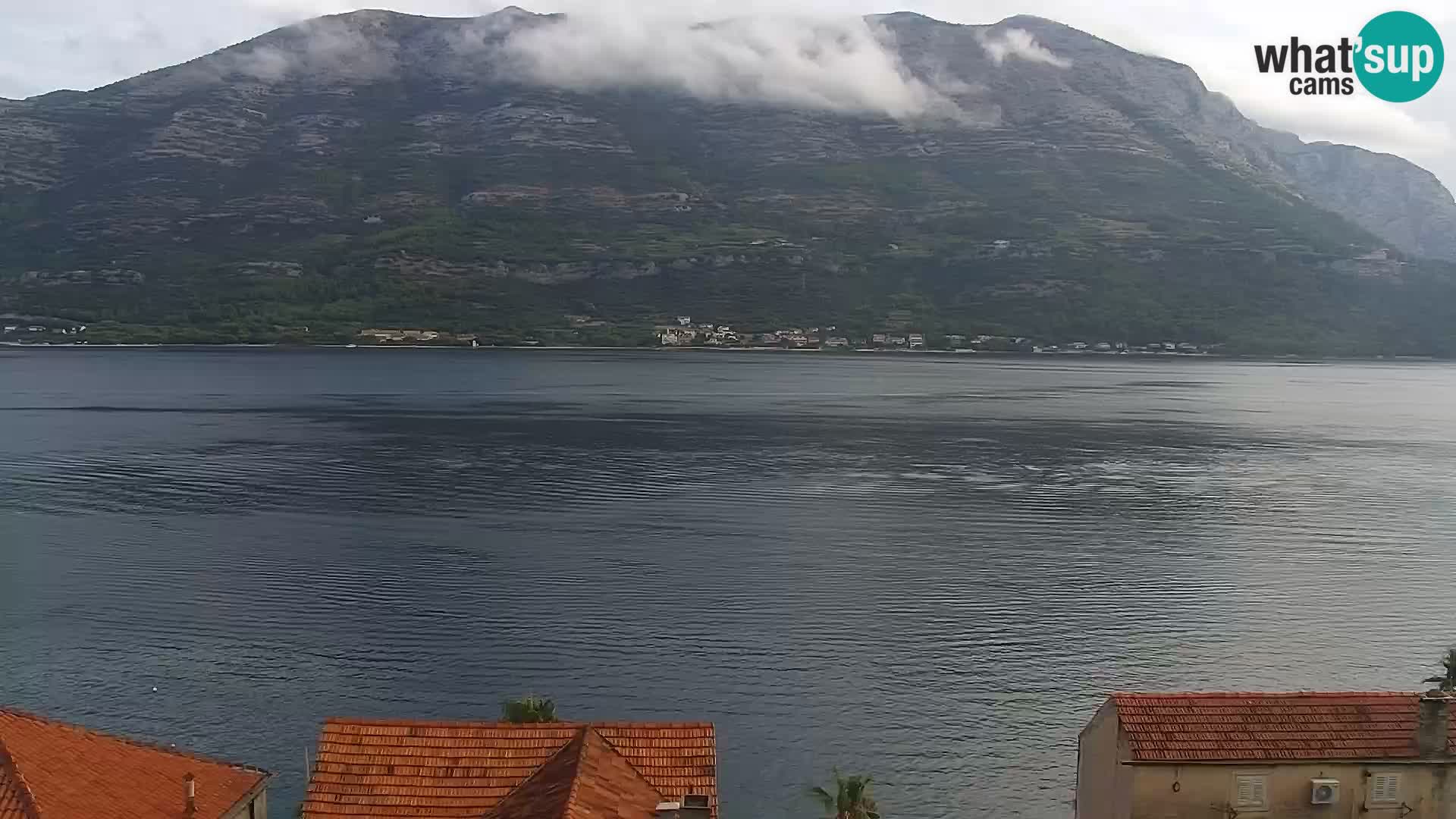 Panorama city Korčula webcam live