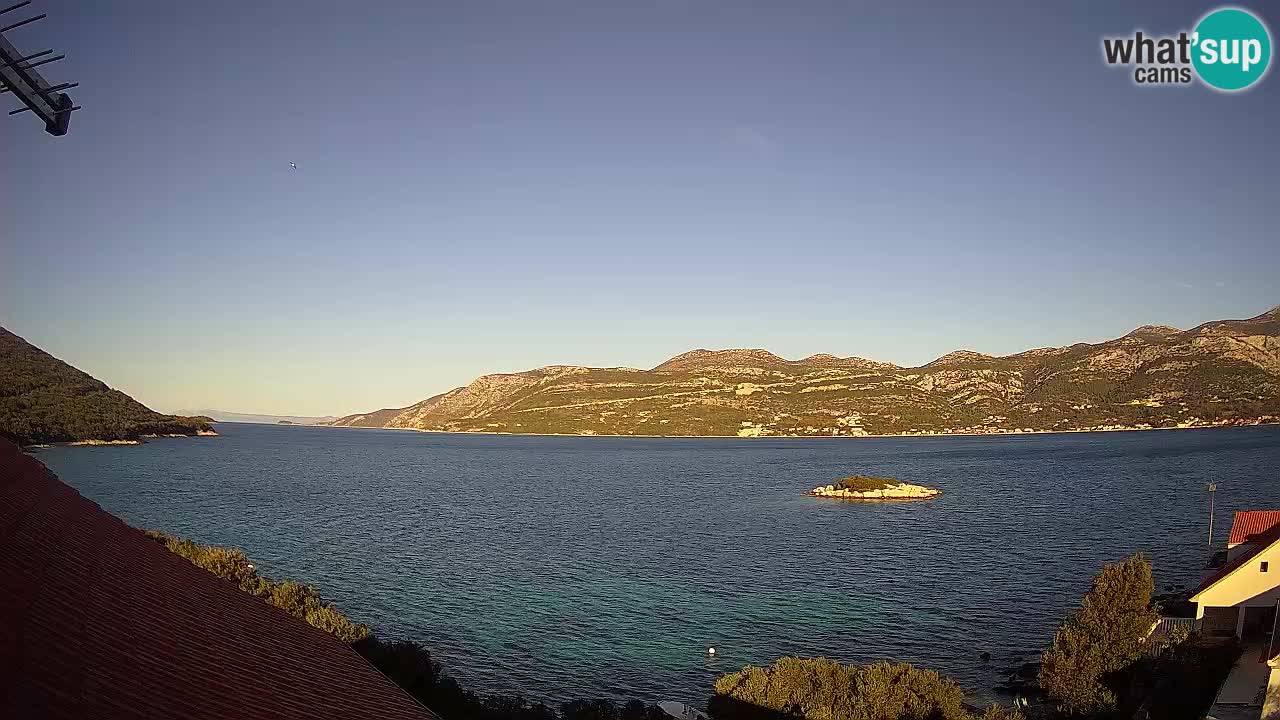 Live Korčula webcam – Tri Žala